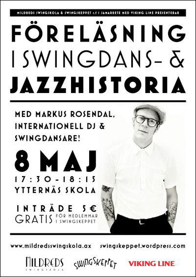 Markus Rosendal Mildreds swingskola föreläsning jazz swingdans historia